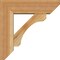 Ekena Millwork Legacy Slat Rough Sawn Bracket w/ Offset Brace, Western Red Cedar, 6"W x 18"D x 18"H BKT0604X18X18LEC06RWR - alternate 4